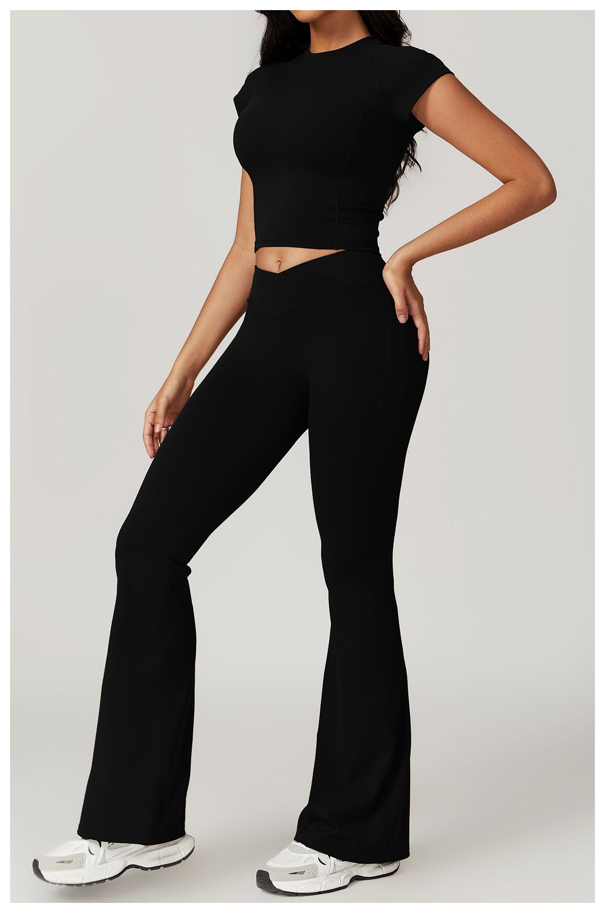 t-shirt and flare pants set