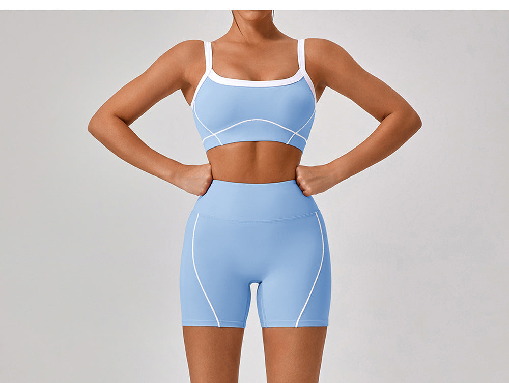 High-Performance Cut-Out Top and Shorts Set