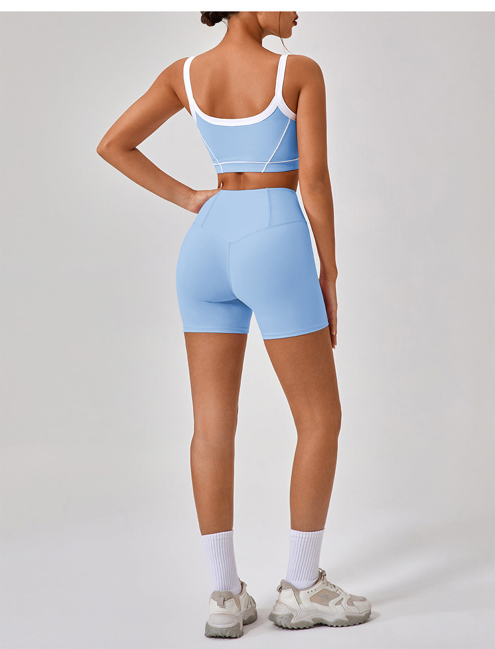 High-Performance Cut-Out Top and Shorts Set