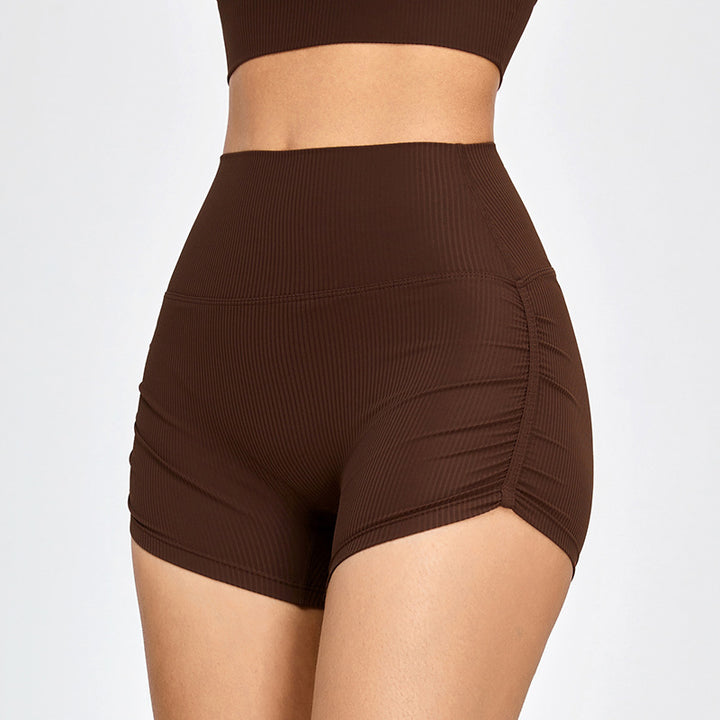 Seamless Textured Shorts with Side Detail