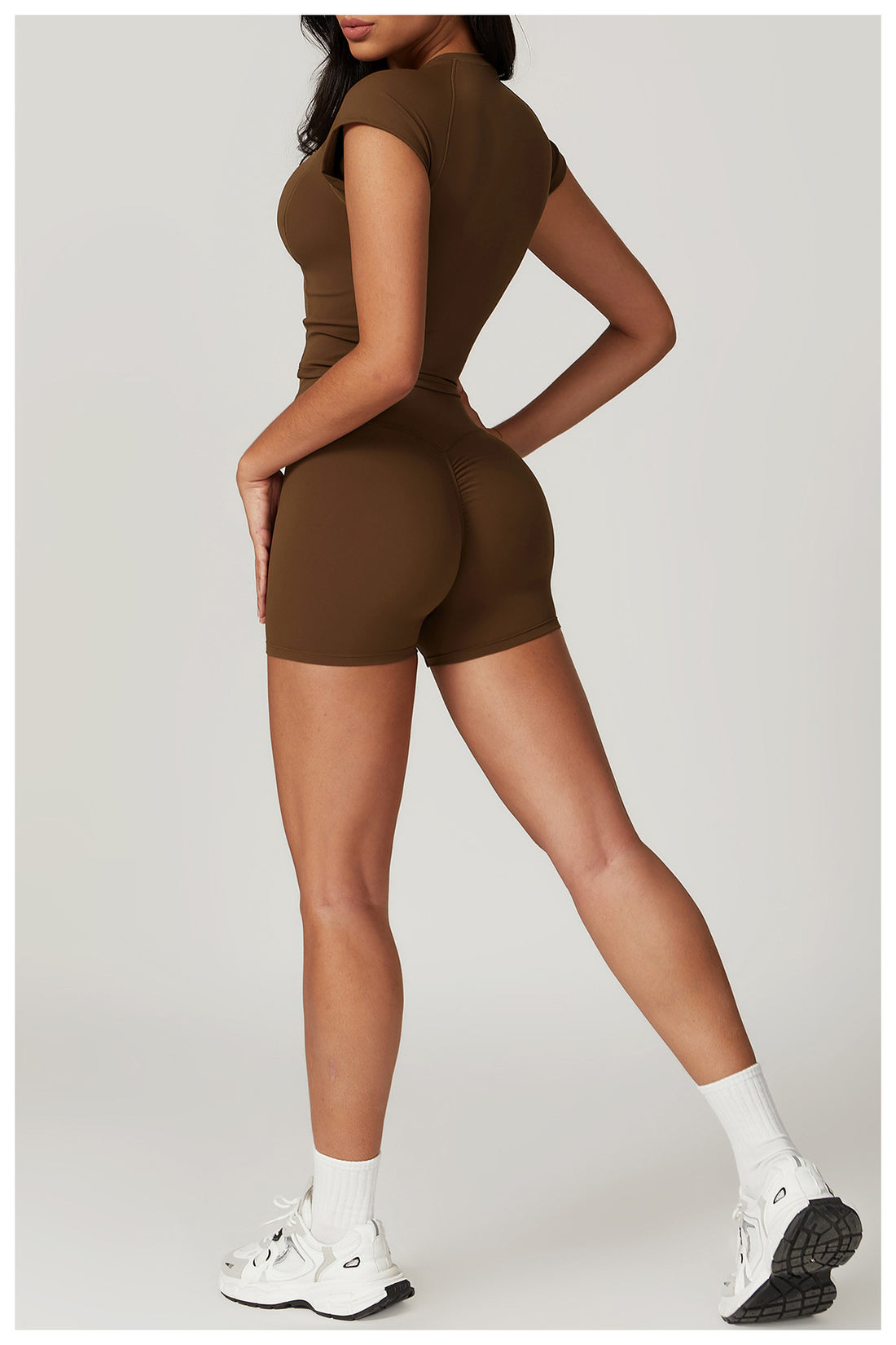 cross waist t-shirt and shorts