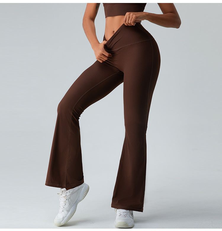 Textured Flare Pants Style and Flexibility