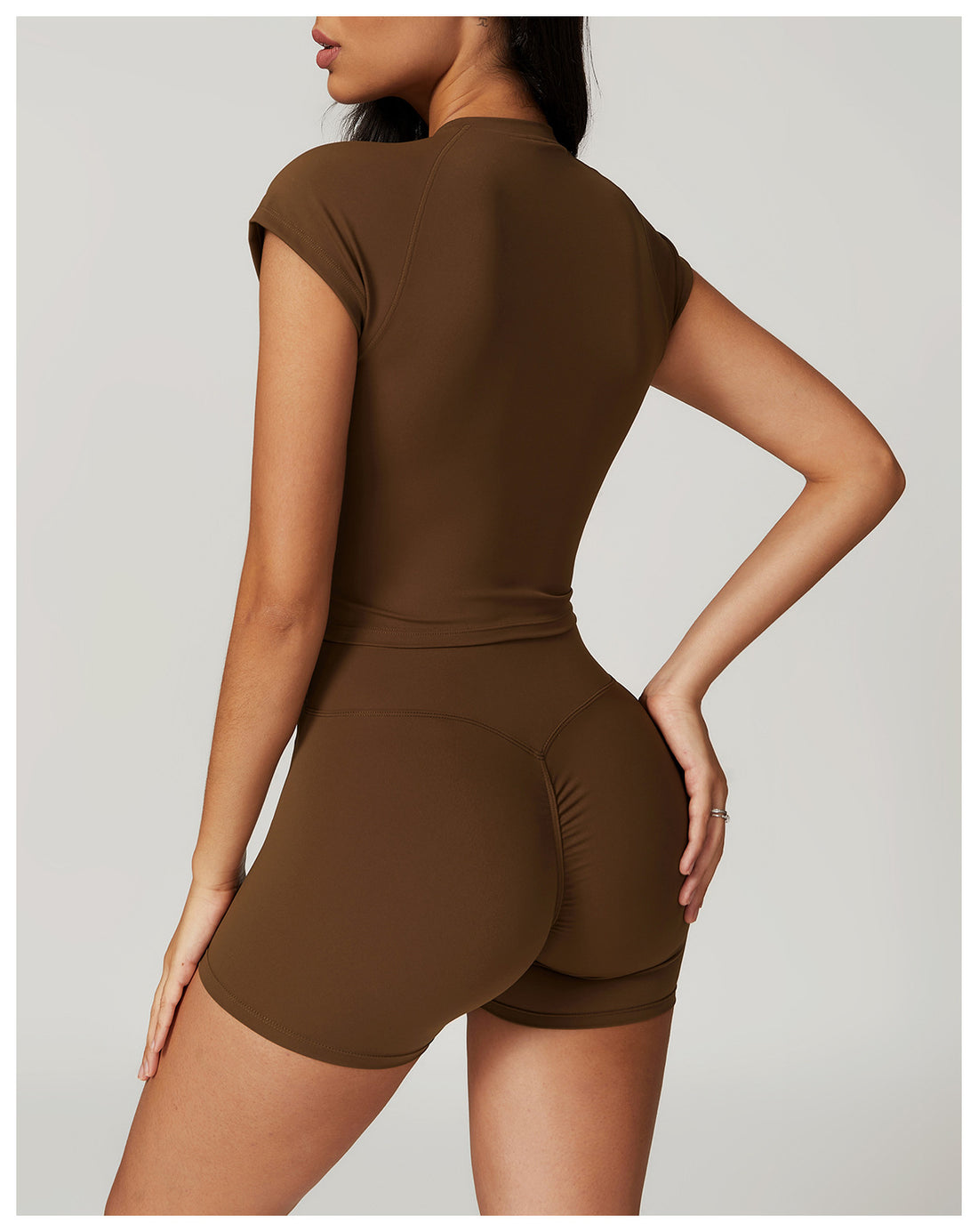 cross waist t-shirt and shorts