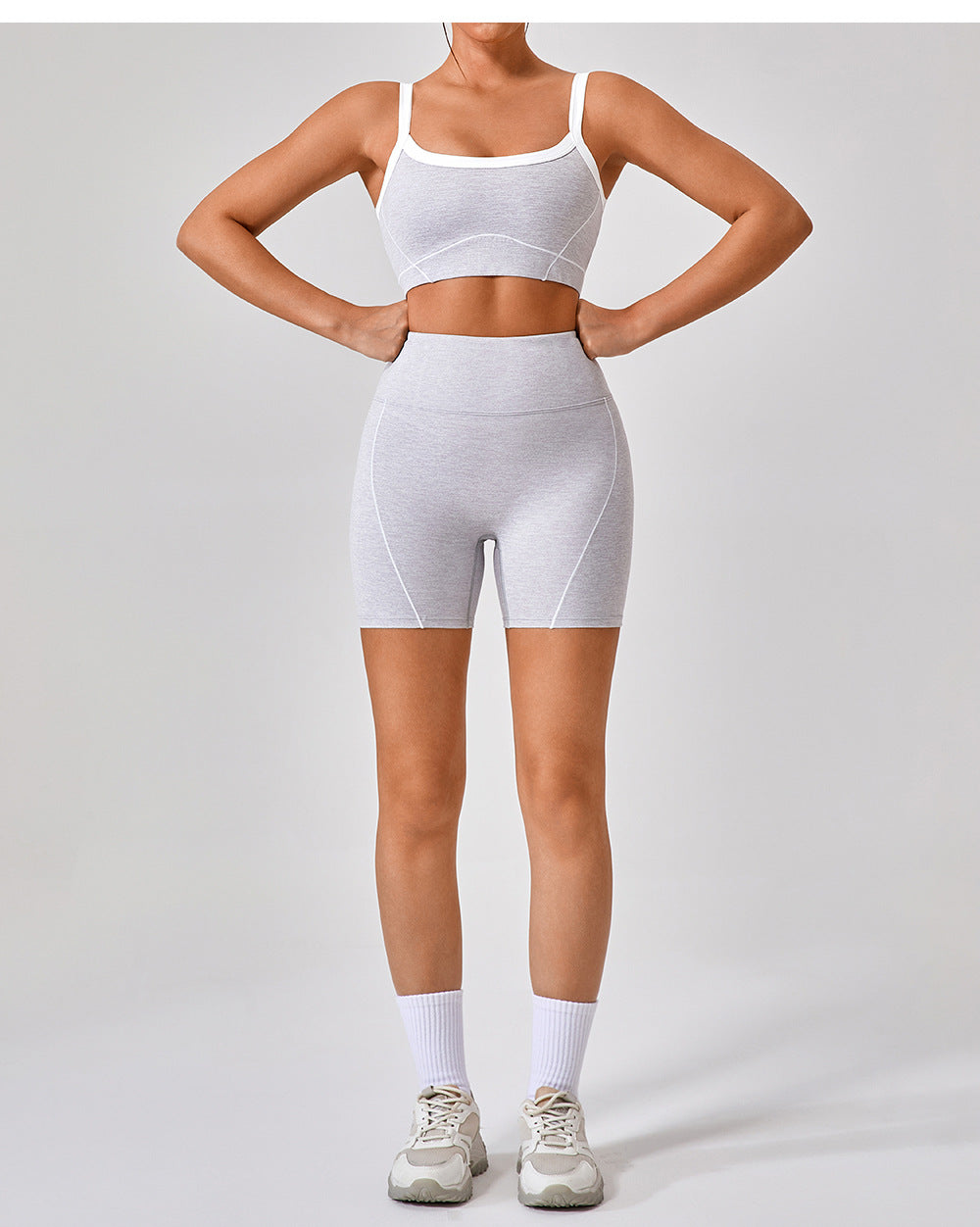 High-Performance Cut-Out Top and Shorts Set