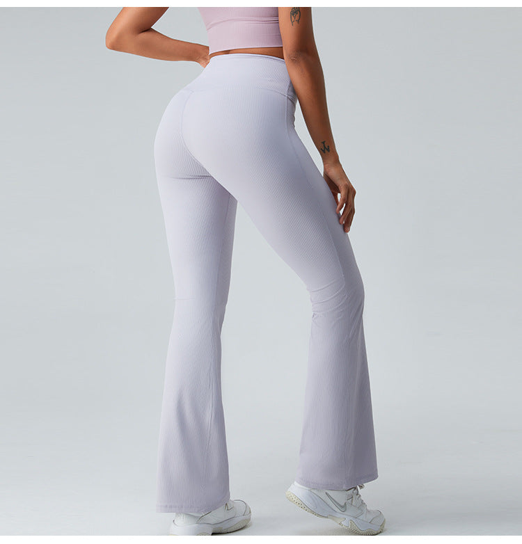 Textured Flare Pants Style and Flexibility