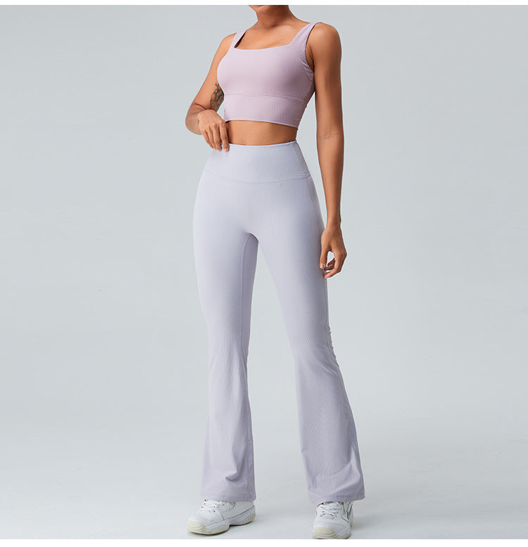 Textured Flare Pants Style and Flexibility