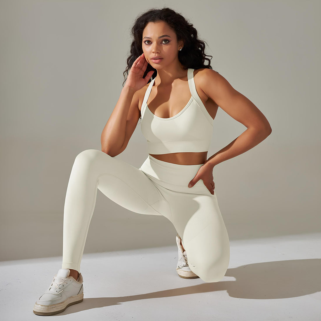 GymGlow Pants and Twisted Top Set