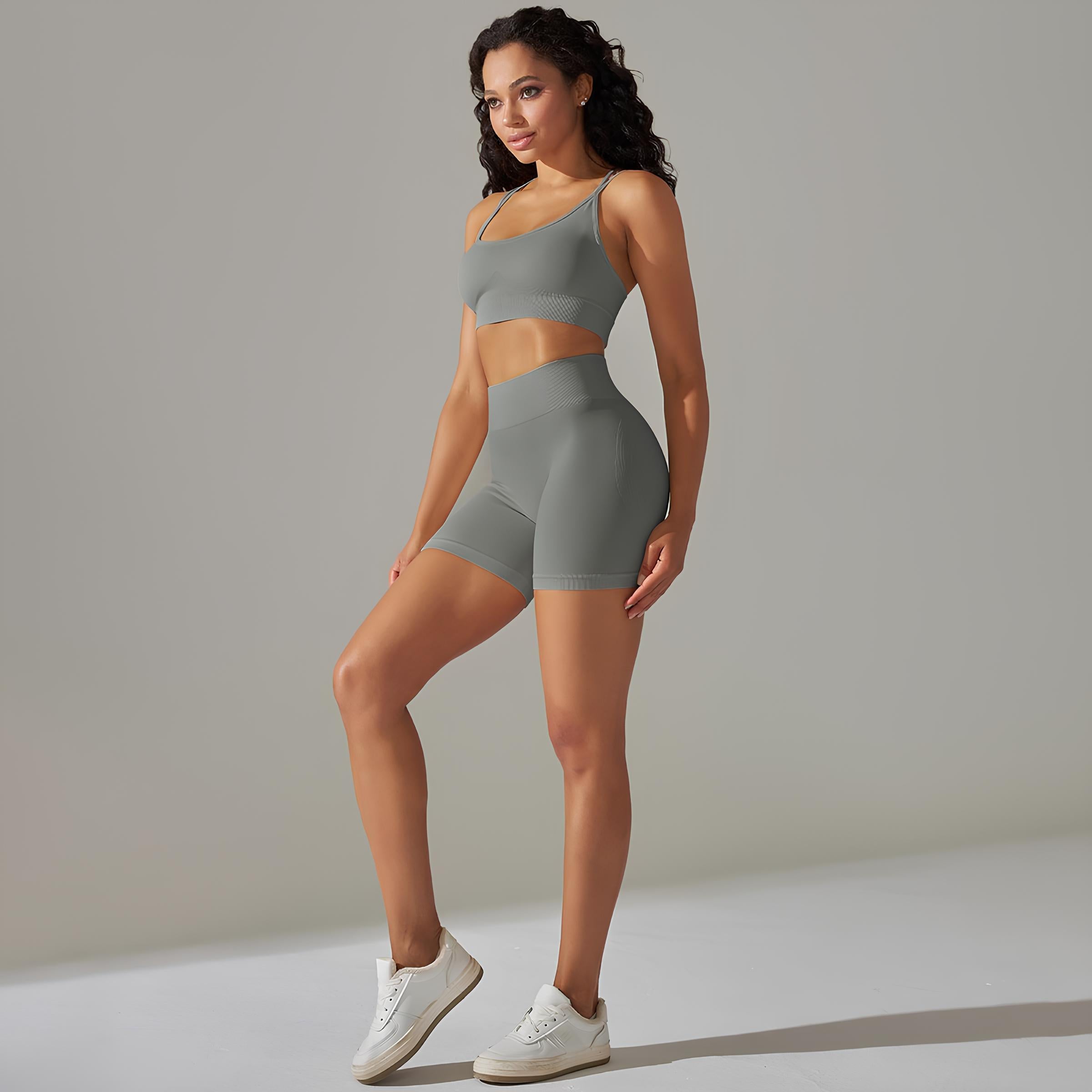 ZenFit Shorts and Twisted Top Set