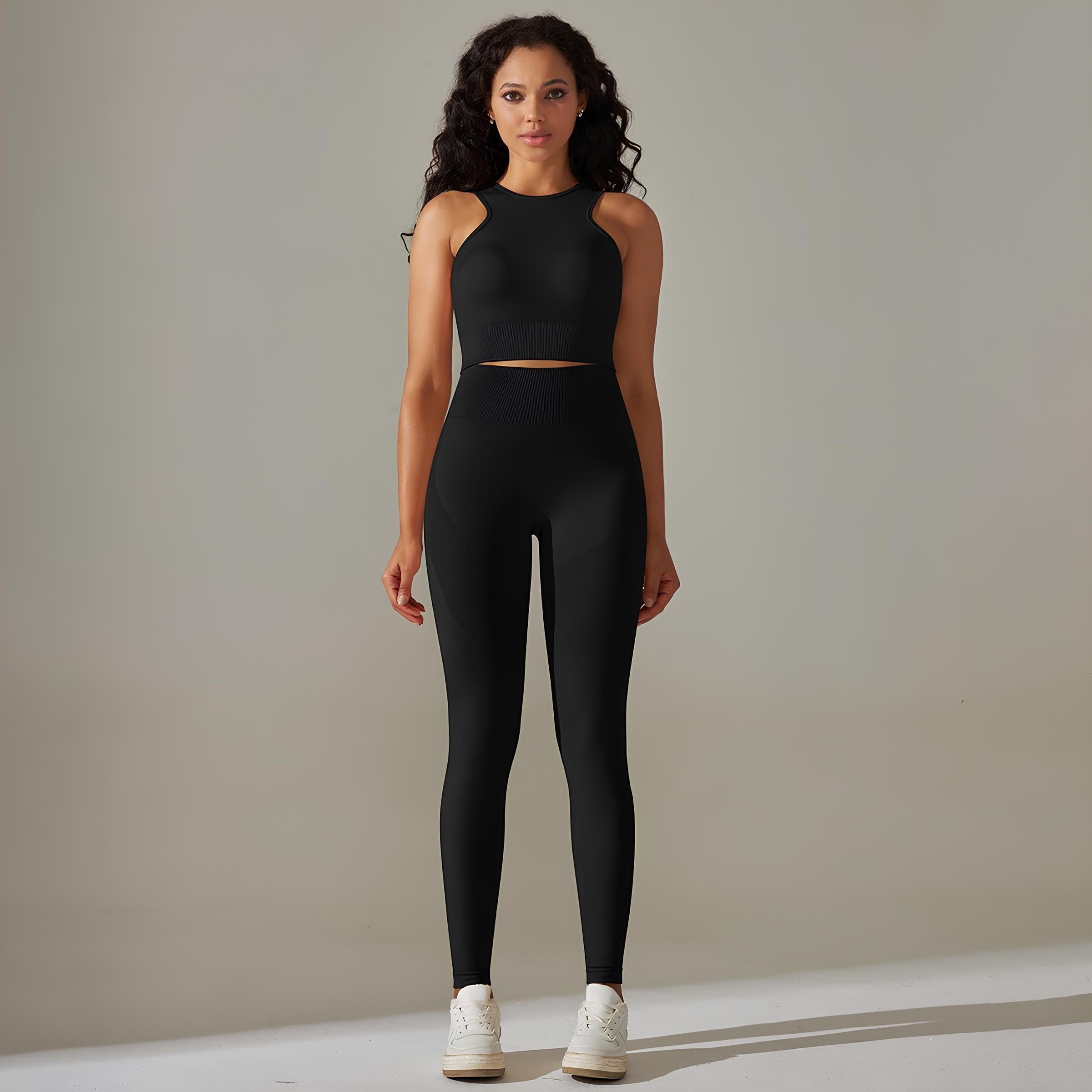 GymGlow Pants and Long Top Set