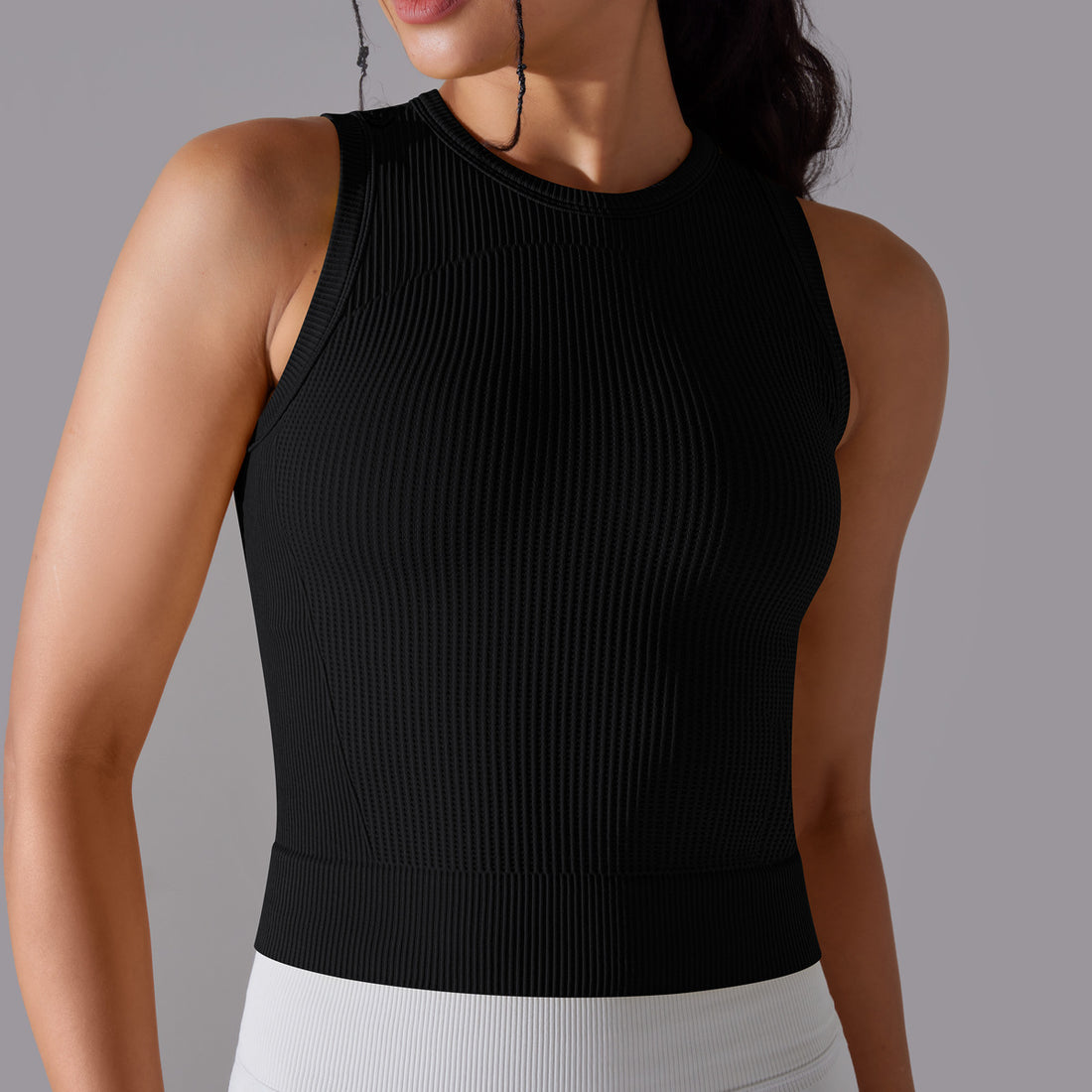 Textured Compression Crop Top