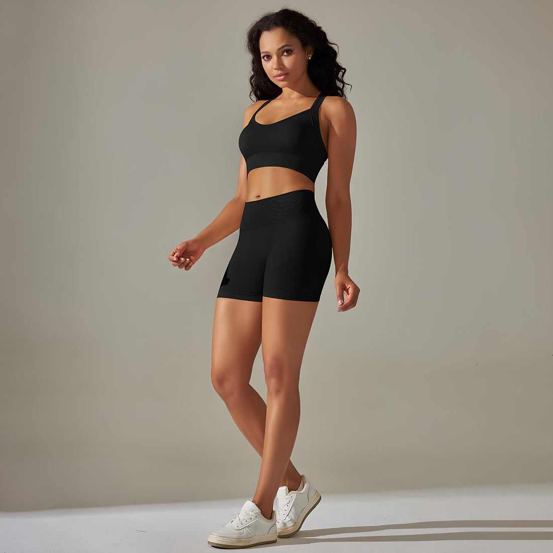 GymGlow Shorts and Twisted Top Set