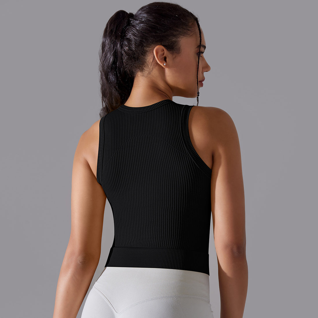 Textured Compression Crop Top