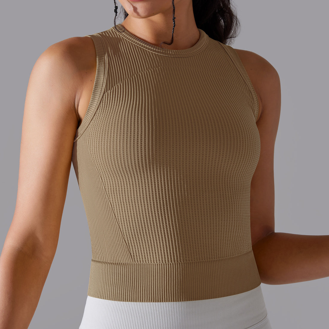 Textured Compression Crop Top