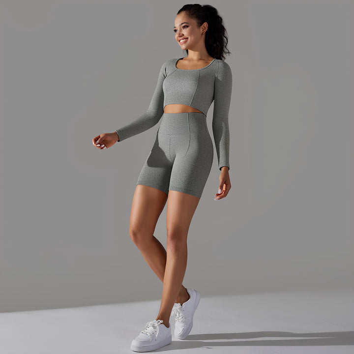 Long Sleeve Top and Shorts Set Evo