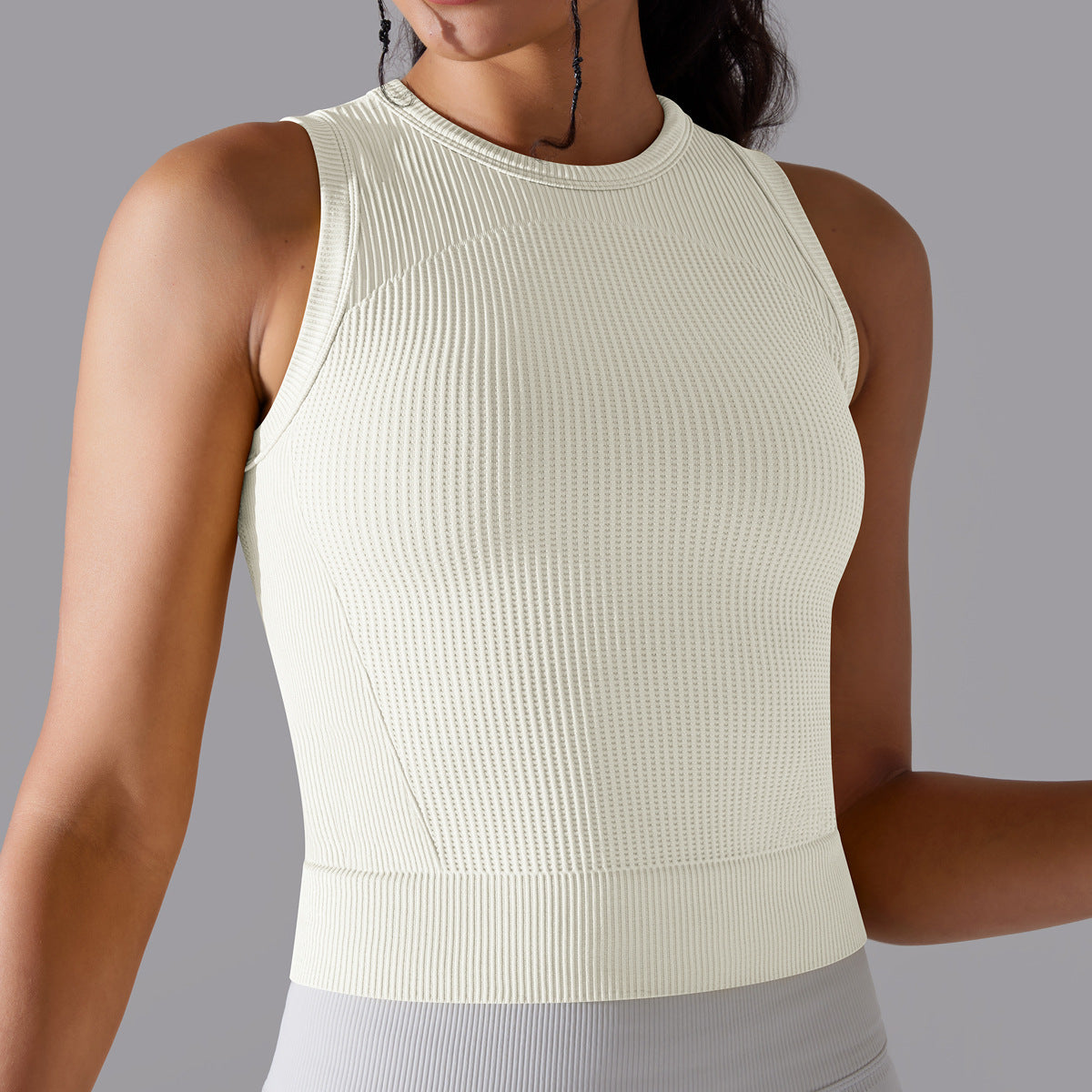 Textured Compression Crop Top