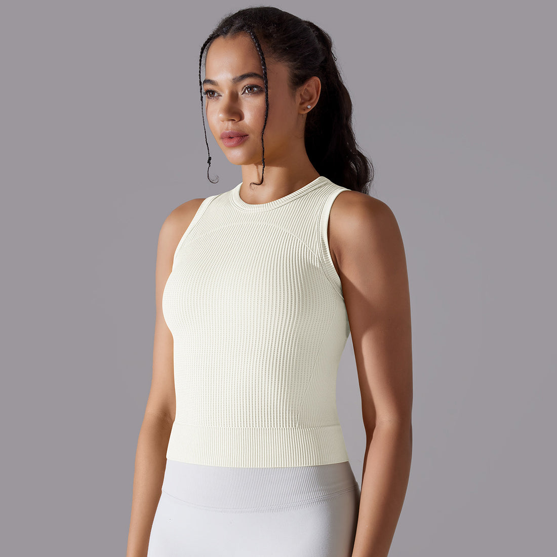 Textured Compression Crop Top