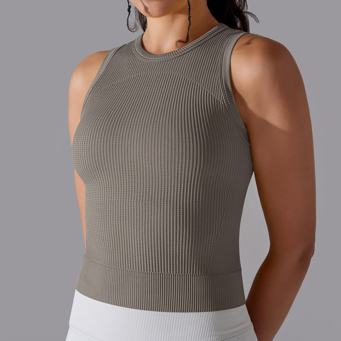 Textured Compression Crop Top