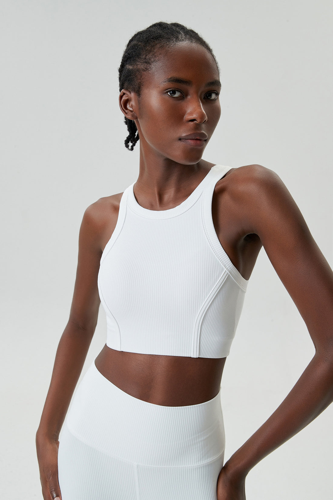 Compression Crop Top Support and Style