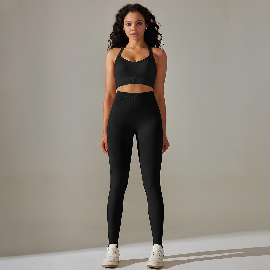 GymGlow Pants and Twisted Top Set