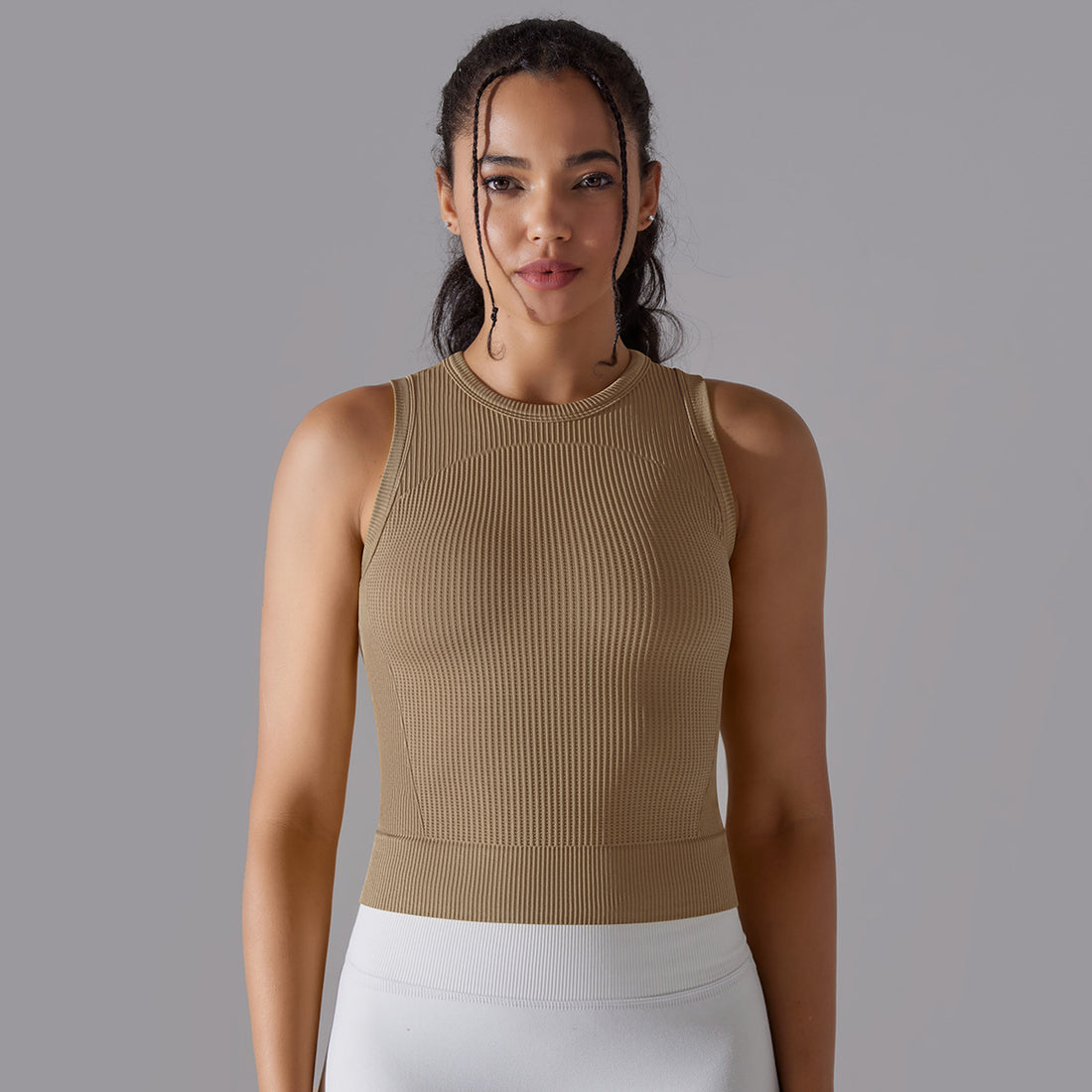 Textured Compression Crop Top