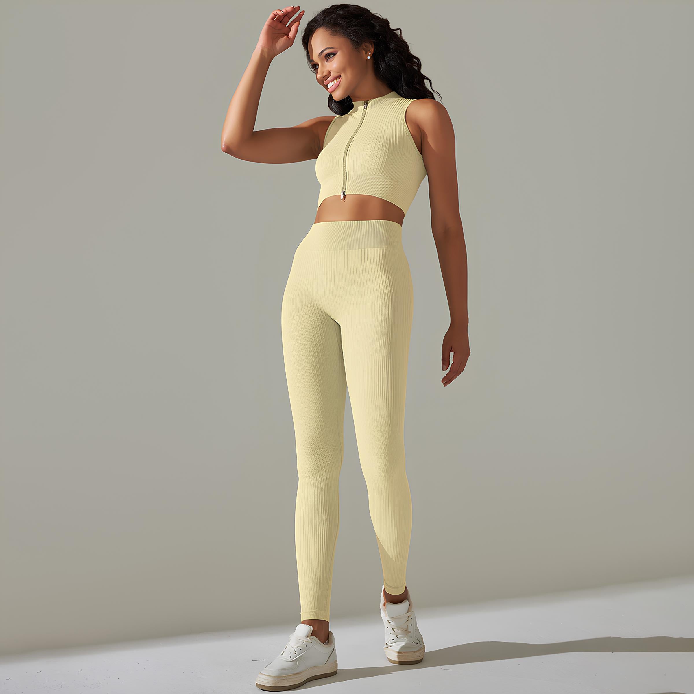 Active Pants and Sleeveless Top Set