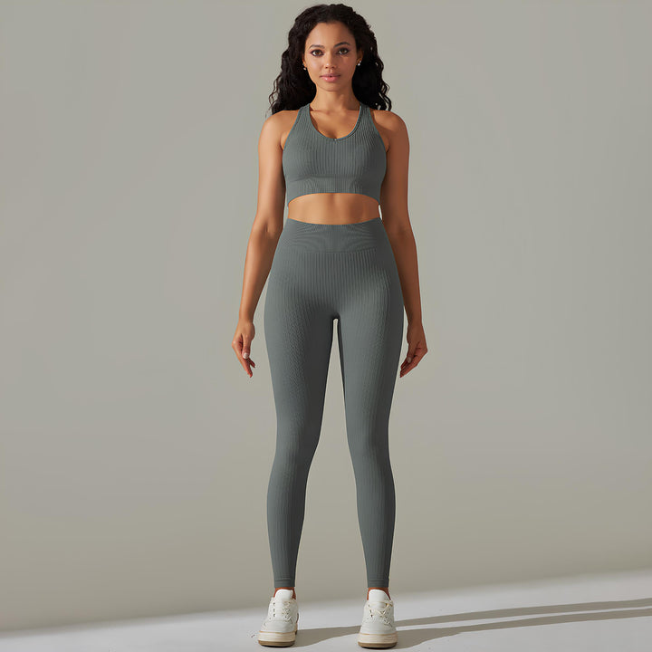 Active Pants and Short Top Set