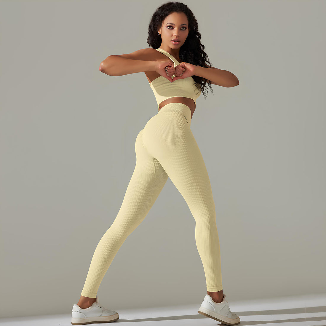 Active Pants and Short Top Set