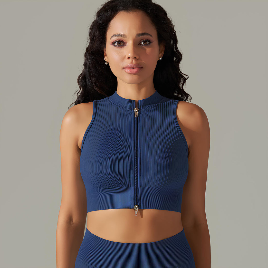 Sleeveless Top with Closure Active