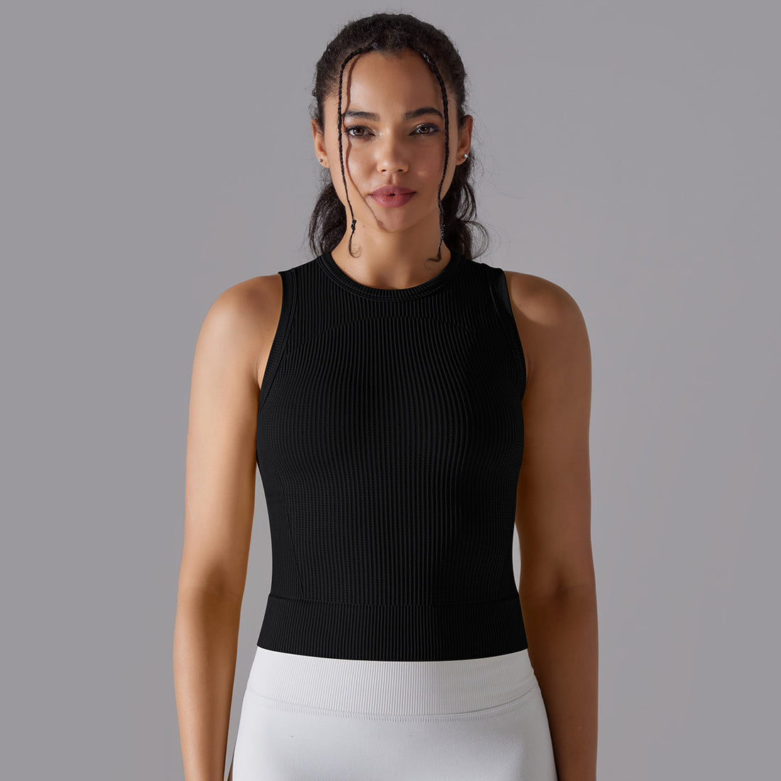 Textured Compression Crop Top