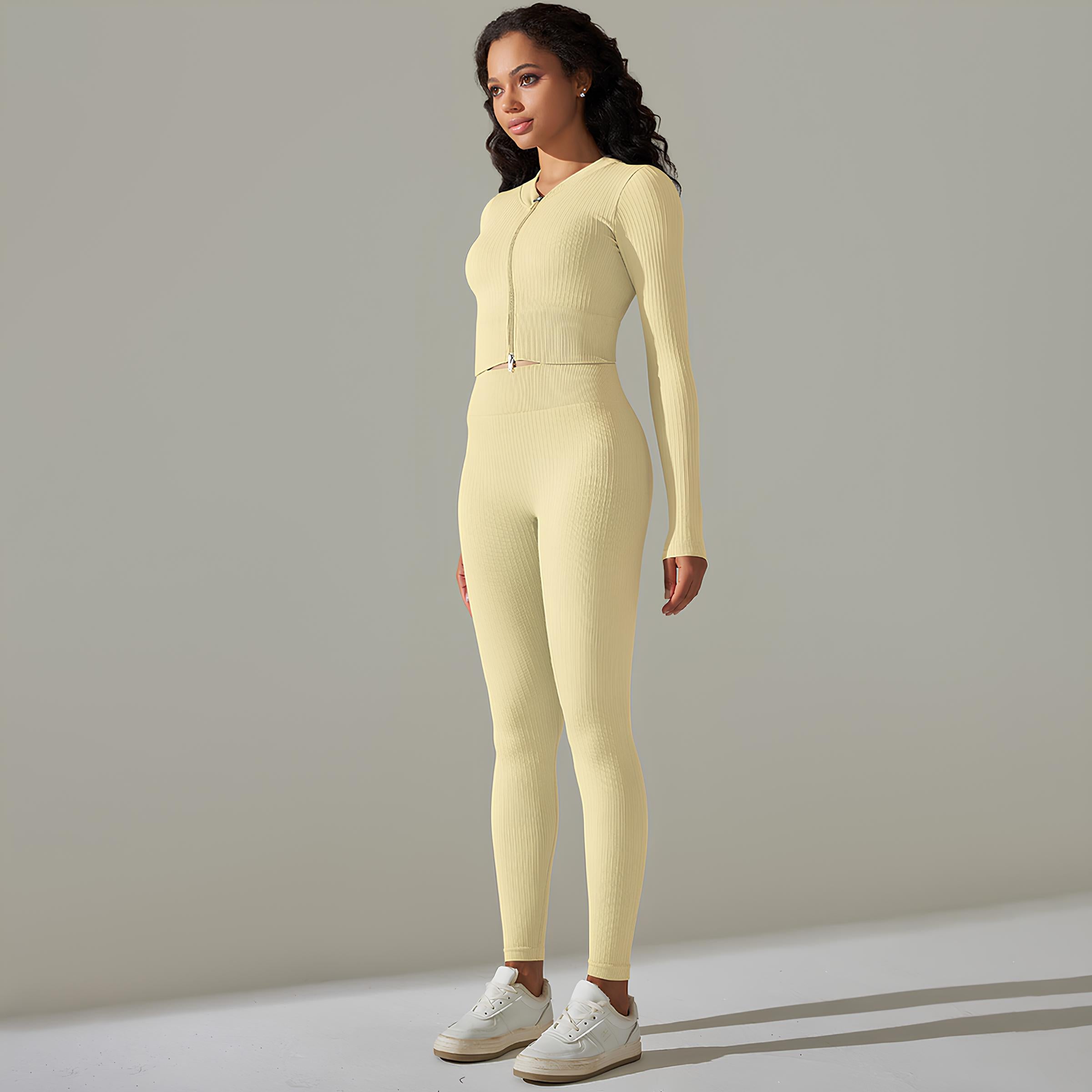 Active Pants and Long Sleeve Top Set
