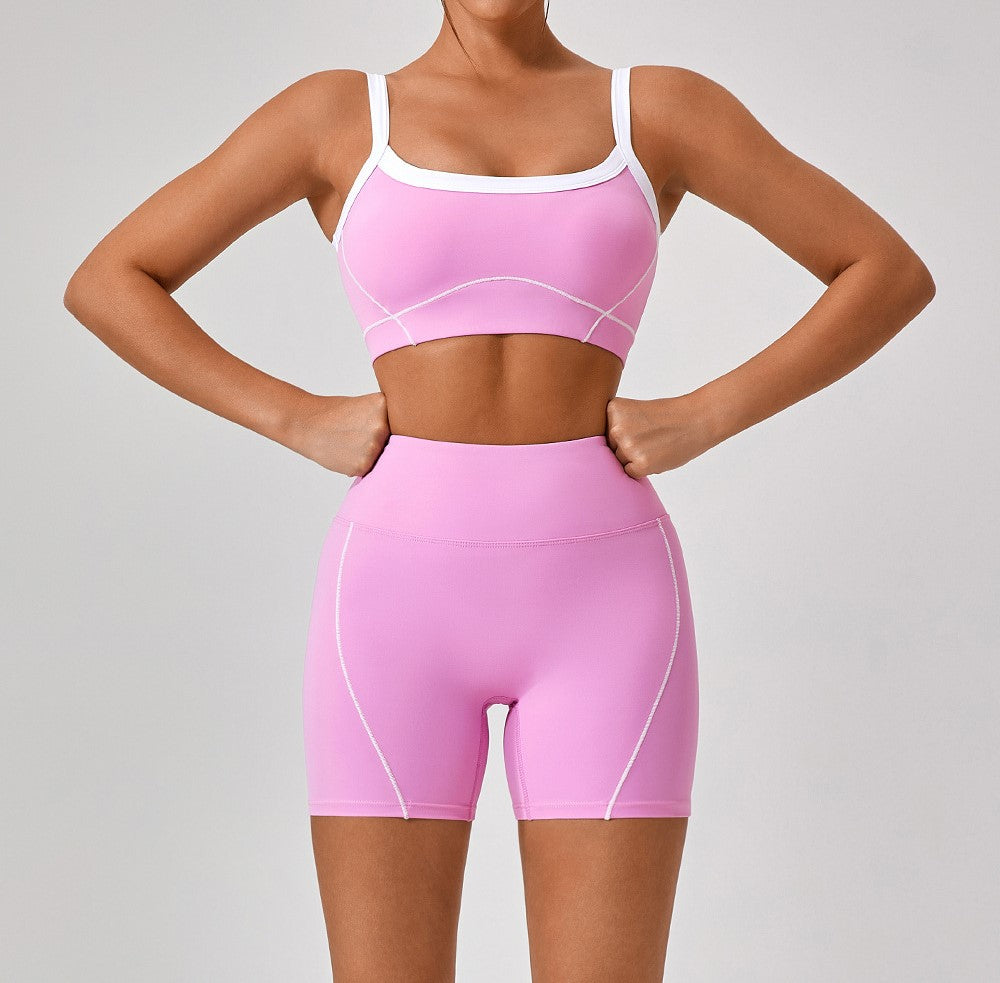 High-Performance Cut-Out Top and Shorts Set